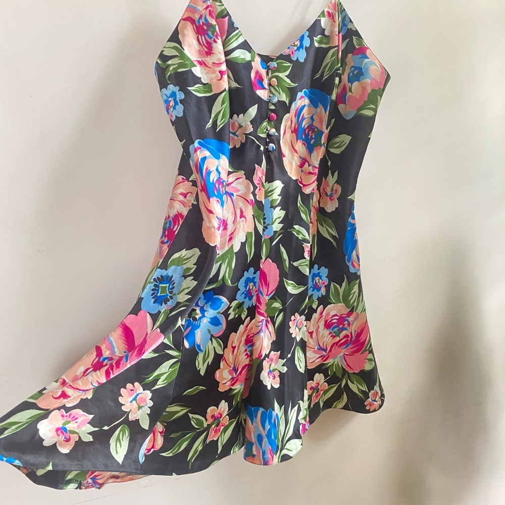 Vintage silky slip romper M - Picture 4 of 5